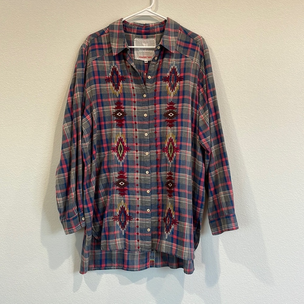 Johnny Was Button Up